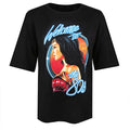 Black - Front - Wonder Woman Womens-Ladies Welcome To The 80s Oversized T-Shirt