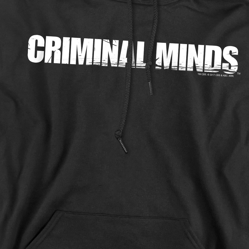 Black - Pack Shot - Criminal Minds Mens Logo Hoodie