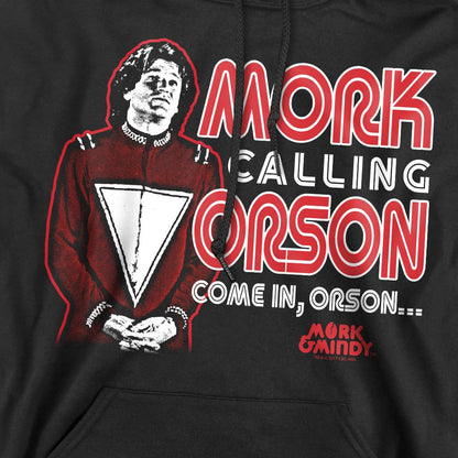 Black - Pack Shot - Mork And Mindy Mens Mork Calling Orson Hoodie