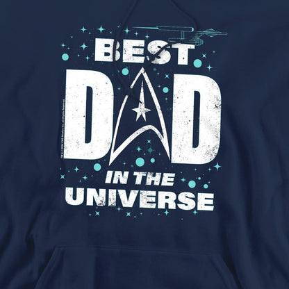 Navy - Pack Shot - Star Trek Mens Best Dad in the Universe Fathers Day Hoodie