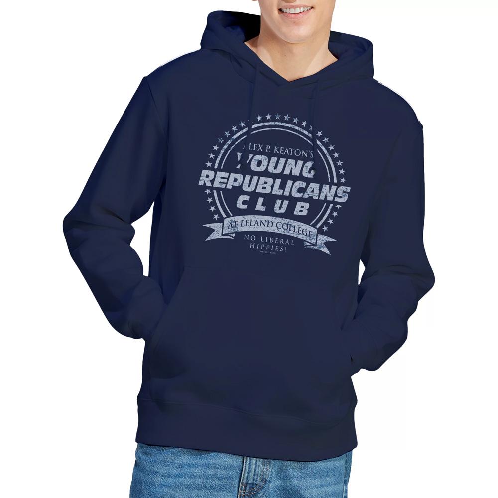 Navy - Lifestyle - Family Ties Mens Young Republicans Club Hoodie
