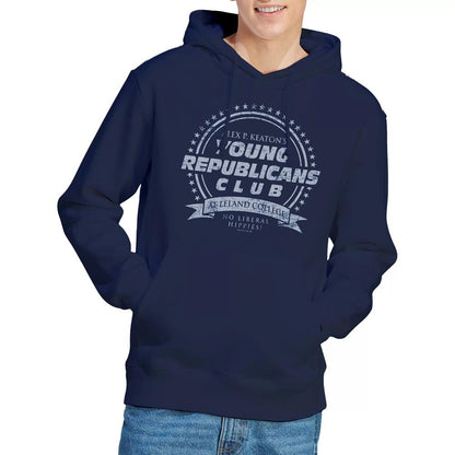 Navy - Lifestyle - Family Ties Mens Young Republicans Club Hoodie