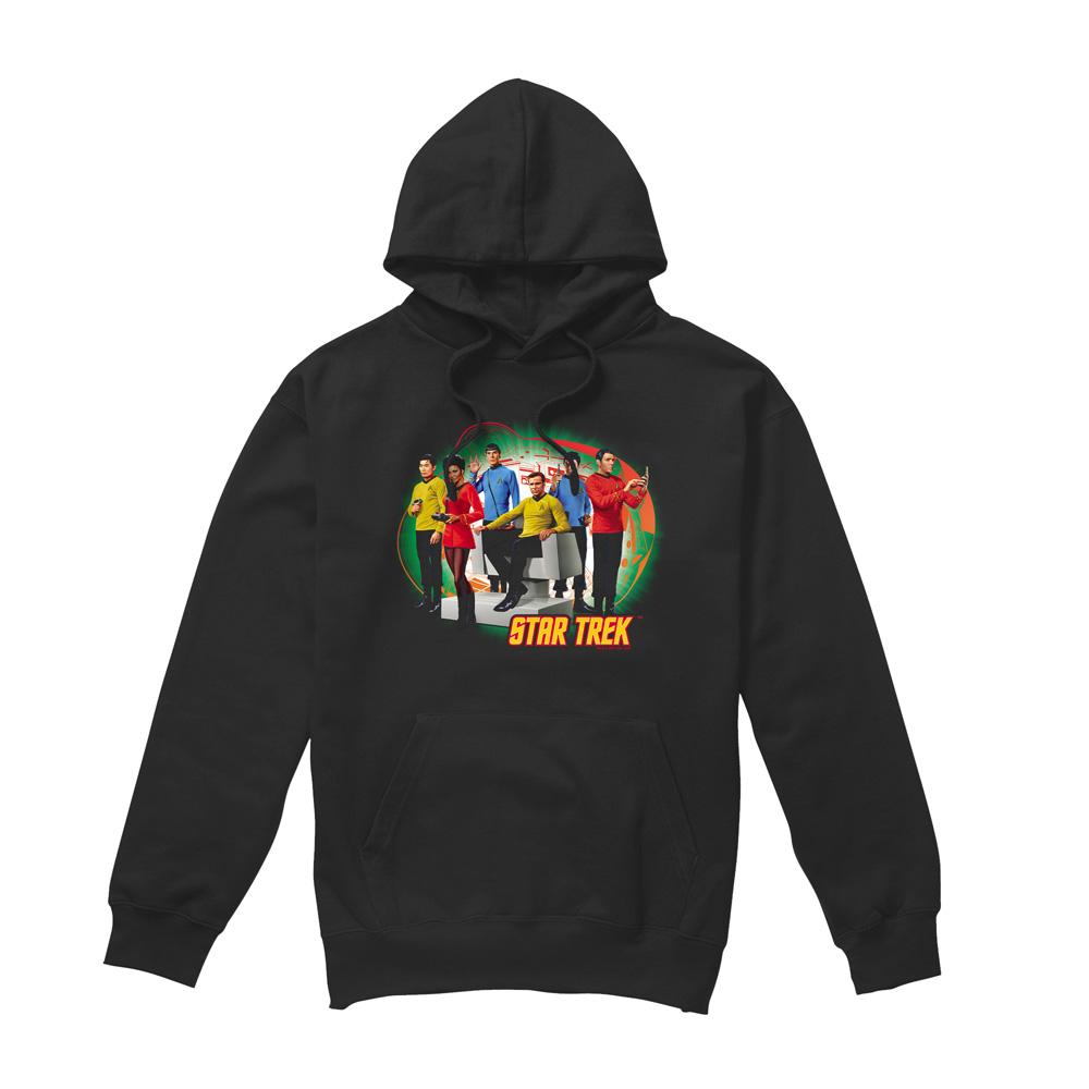 Black - Front - Star Trek Mens Enterprise´s Finest Hoodie