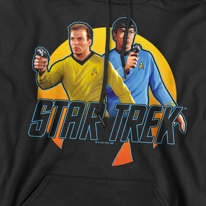 Black - Pack Shot - Star Trek Mens Phasers Ready Hoodie