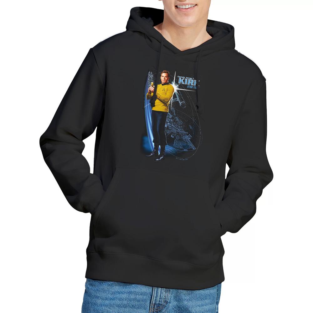 Black - Lifestyle - Star Trek Mens Galactic Captain Kirk Hoodie