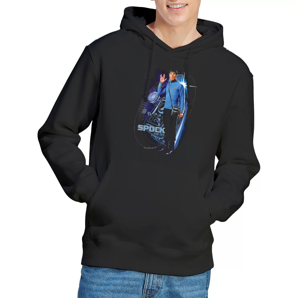 Black - Lifestyle - Star Trek Mens Galactic Spock Hoodie