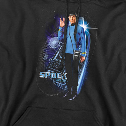 Black - Pack Shot - Star Trek Mens Galactic Spock Hoodie