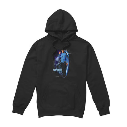 Black - Front - Star Trek Mens Galactic Spock Hoodie