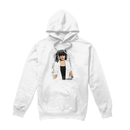 White - Front - NCIS Mens Abby Skulls Hoodie