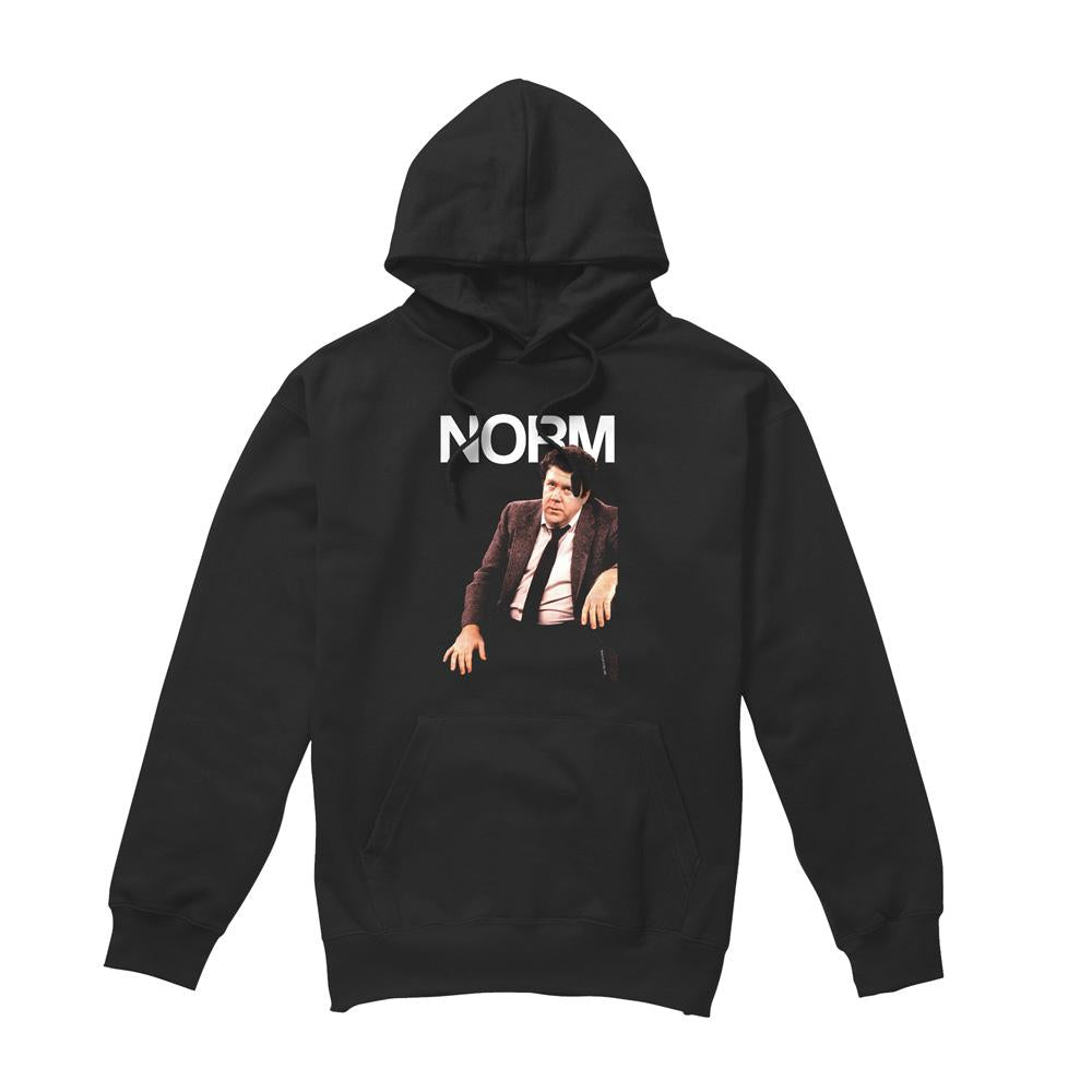 Black - Front - Cheers Mens Norm Peterson Hoodie