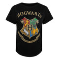 Black - Front - Harry Potter Womens-Ladies Hogwarts T-Shirt