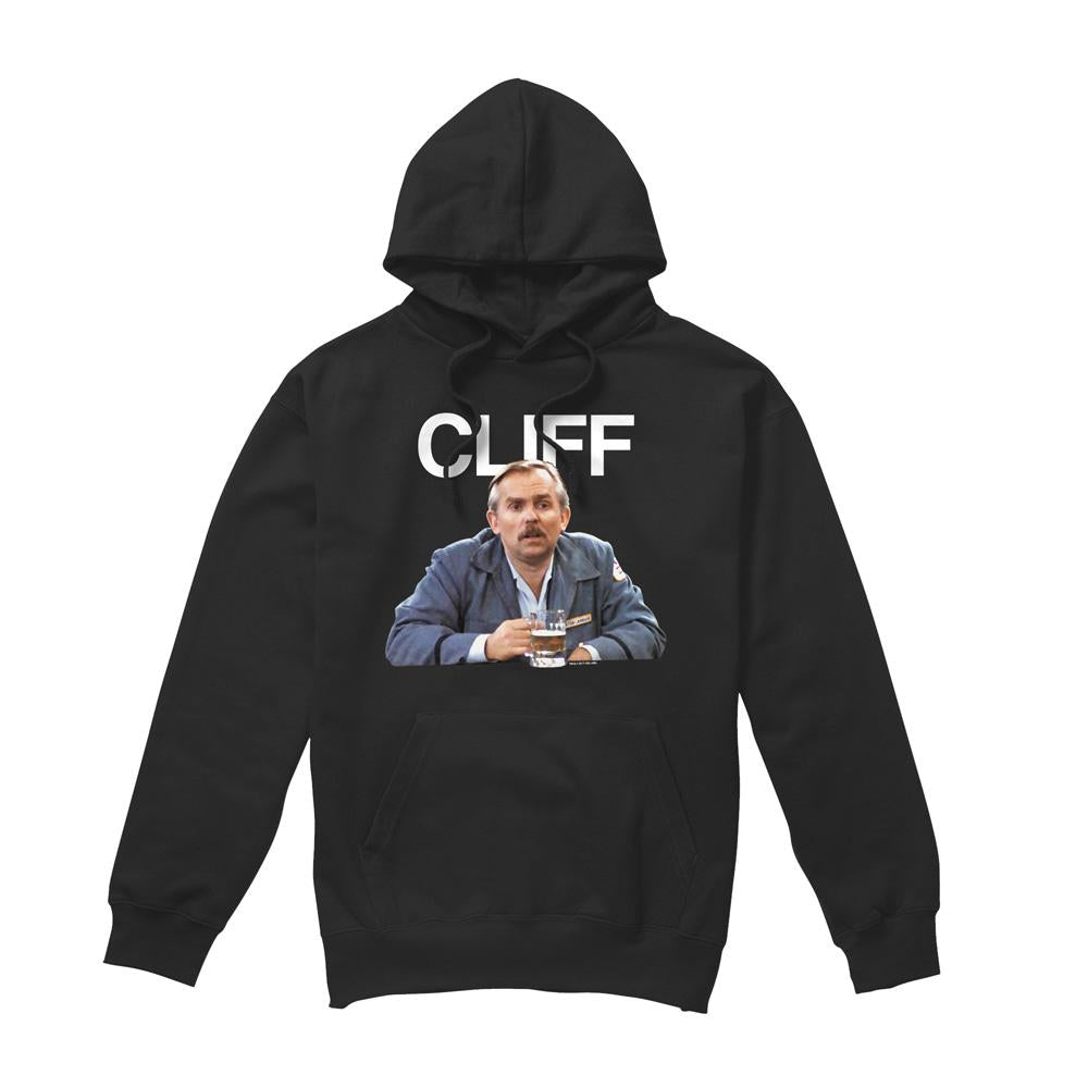 Black - Front - Cheers Mens Cliff Clavin Hoodie