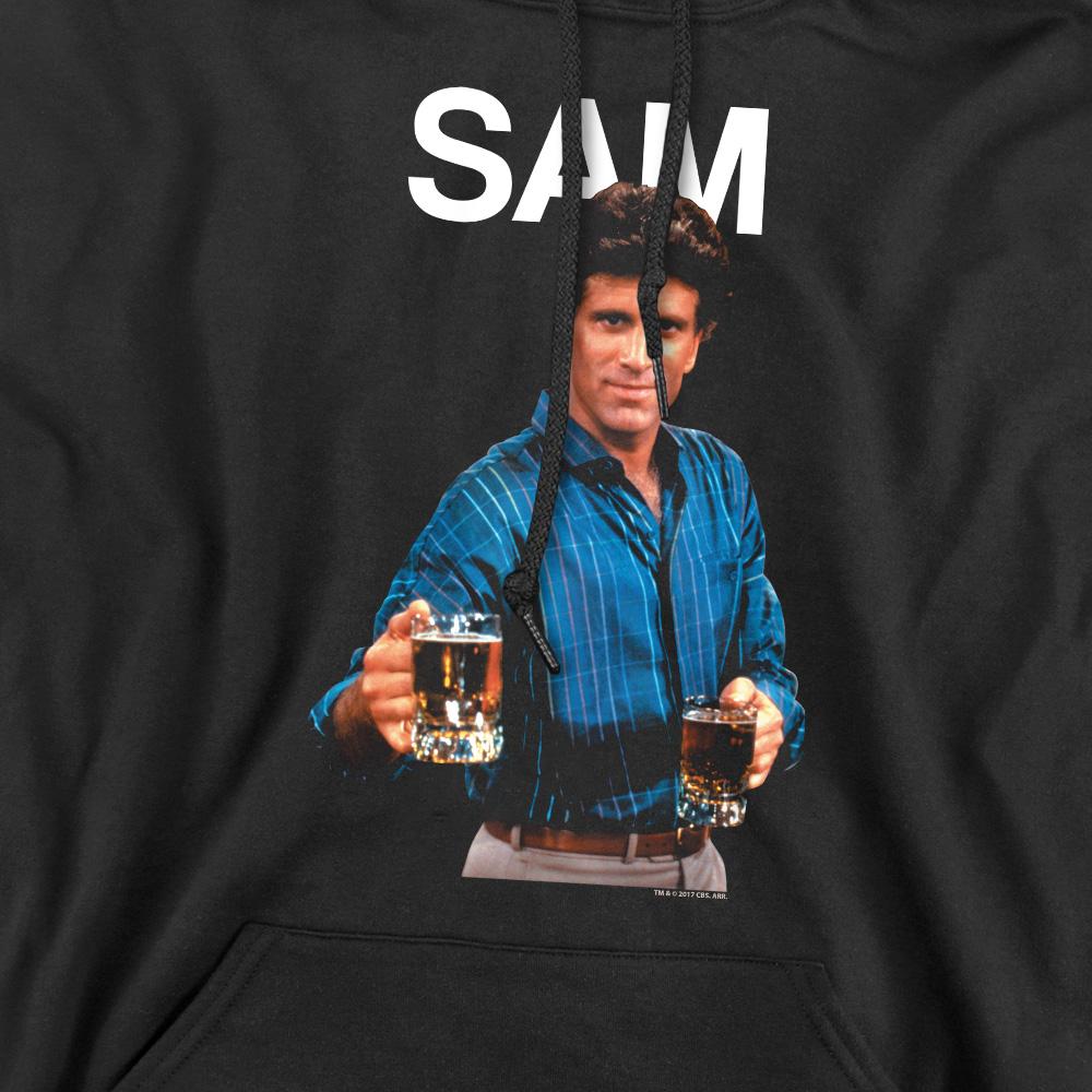 Black - Pack Shot - Cheers Mens Sam Malone Hoodie