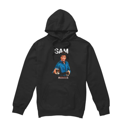 Black - Front - Cheers Mens Sam Malone Hoodie