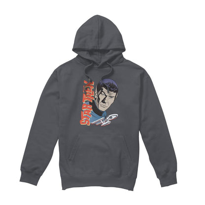 Charcoal - Front - Star Trek: The Original Series Mens Spock Vintage Hoodie