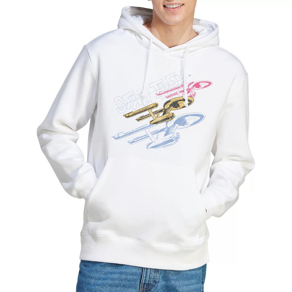 White - Lifestyle - Star Trek Mens Tri Enterprise Retro Hoodie
