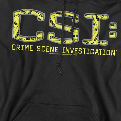 Black - Pack Shot - CSI Mens Collage Logo Hoodie