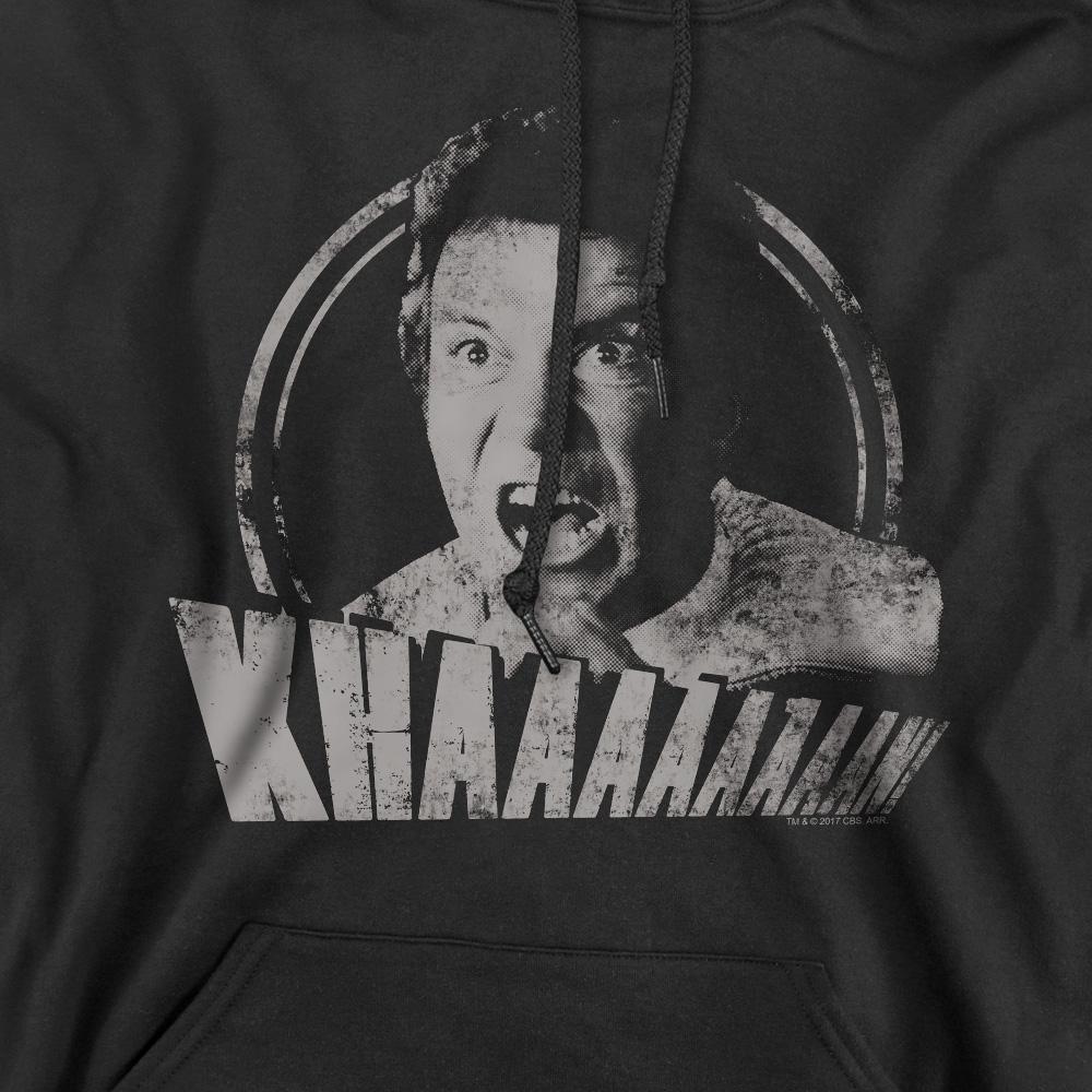 Black - Pack Shot - Star Trek Mens Khan Distressed Hoodie