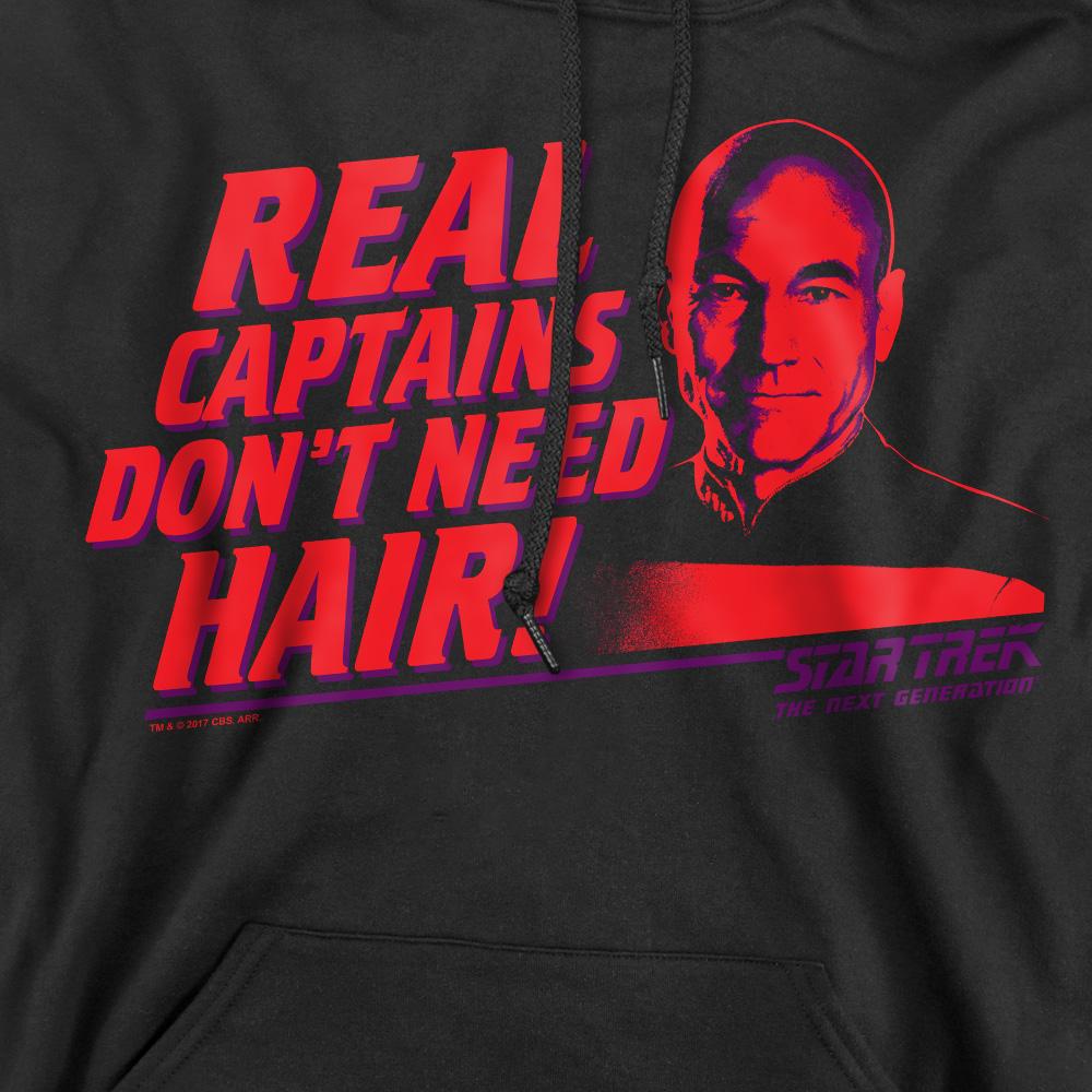 Black - Pack Shot - Star Trek Mens Real Captain Hoodie