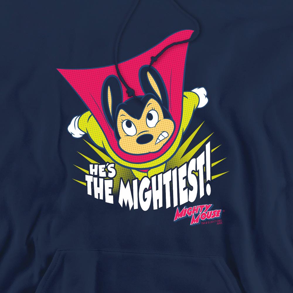 Navy - Pack Shot - Mighty Mouse Mens The Mightiest Hoodie