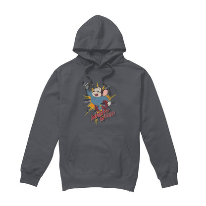 Charcoal - Front - Mighty Mouse Mens Break Through Hoodie
