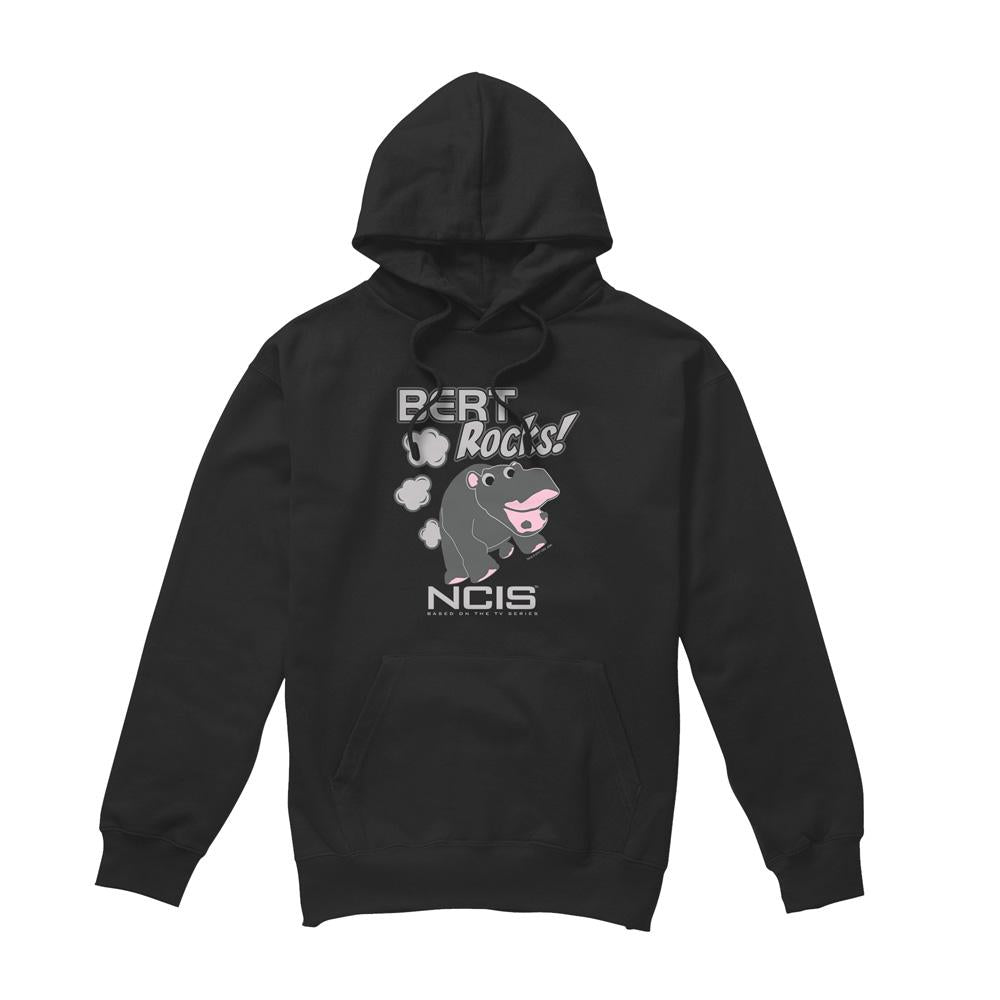 Black - Front - NCIS Mens Bert Rocks Hoodie