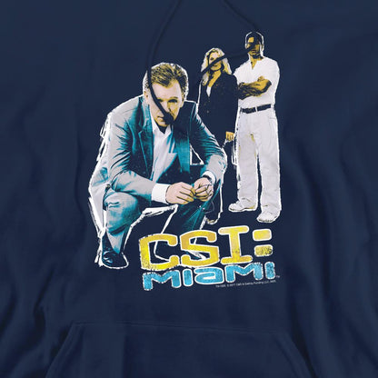 Navy - Pack Shot - CSI: Miami Mens In Perspective Hoodie