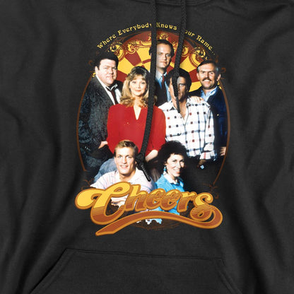Black - Pack Shot - Cheers Mens Group Shot Hoodie
