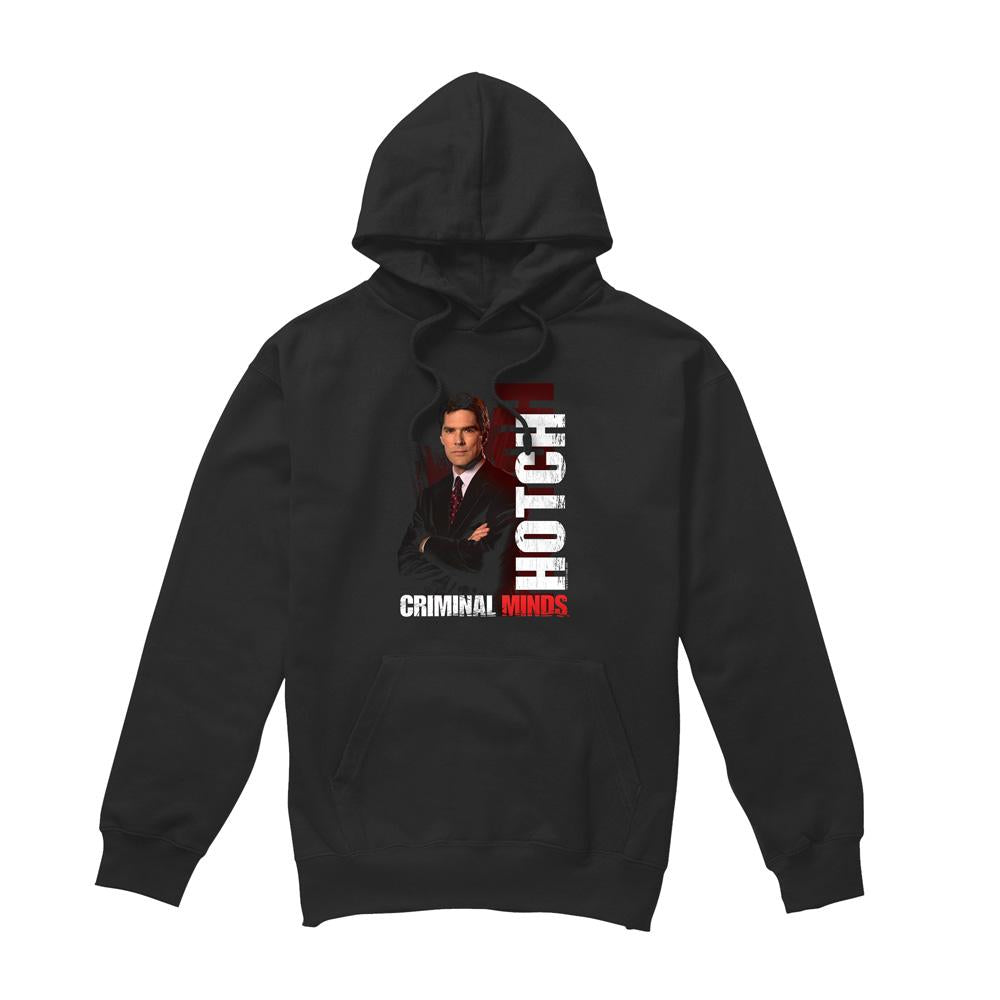Black - Front - Criminal Minds Mens Hotch Hoodie