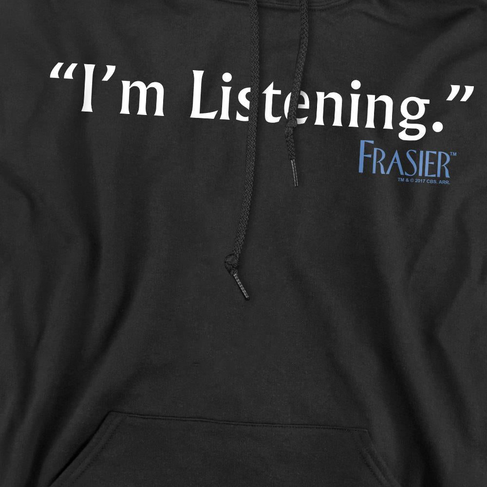 Black - Pack Shot - Frasier Mens I´m Listening Hoodie