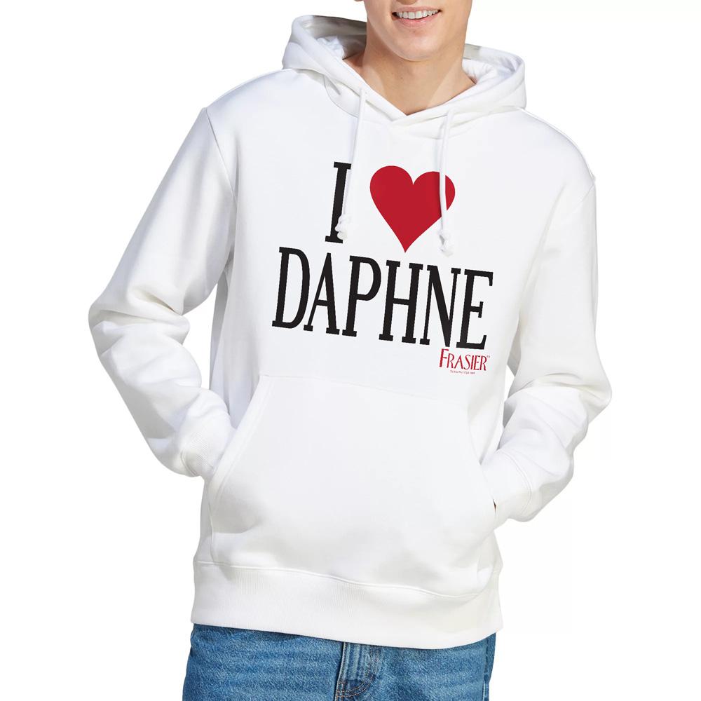 White - Lifestyle - Frasier Mens I Heart Daphne Hoodie