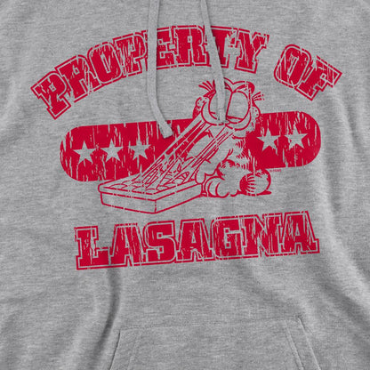 Sport Heather - Pack Shot - Garfield Mens Property Of Lasagna Hoodie