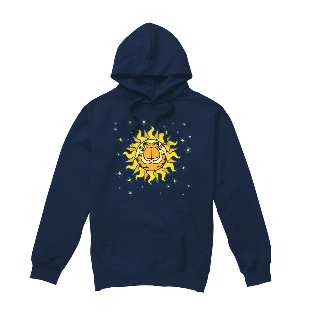 Navy - Front - Garfield Mens Celestial Hoodie