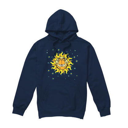Navy - Front - Garfield Mens Celestial Hoodie