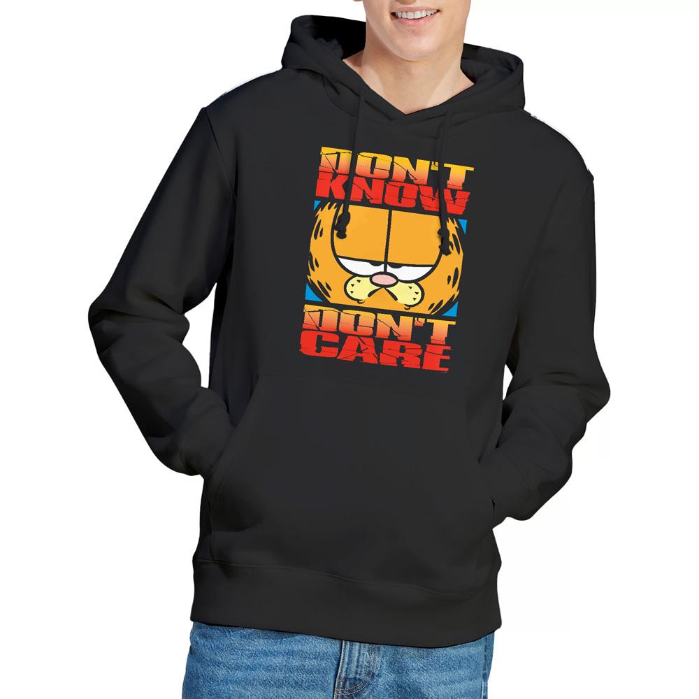 Black - Lifestyle - Garfield Mens Don´t Know Don´t Care Hoodie