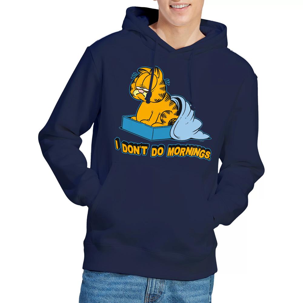 Navy - Lifestyle - Garfield Mens I Don´t Do Mornings Hoodie