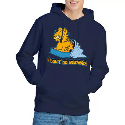Navy - Lifestyle - Garfield Mens I Don´t Do Mornings Hoodie