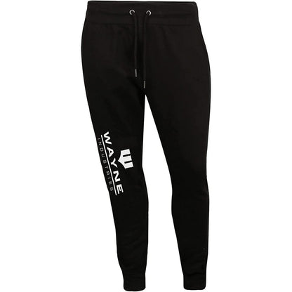 Black-White - Front - DC Comics Mens Wayne Industries Jogging Bottoms