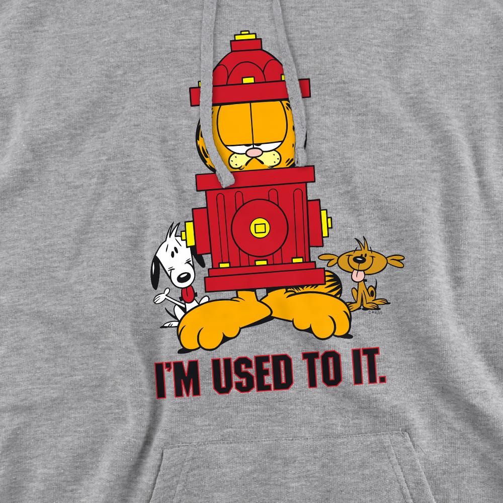 Sport Heather - Pack Shot - Garfield Mens I´m Used to It Hoodie