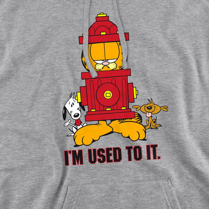 Sport Heather - Pack Shot - Garfield Mens I´m Used to It Hoodie