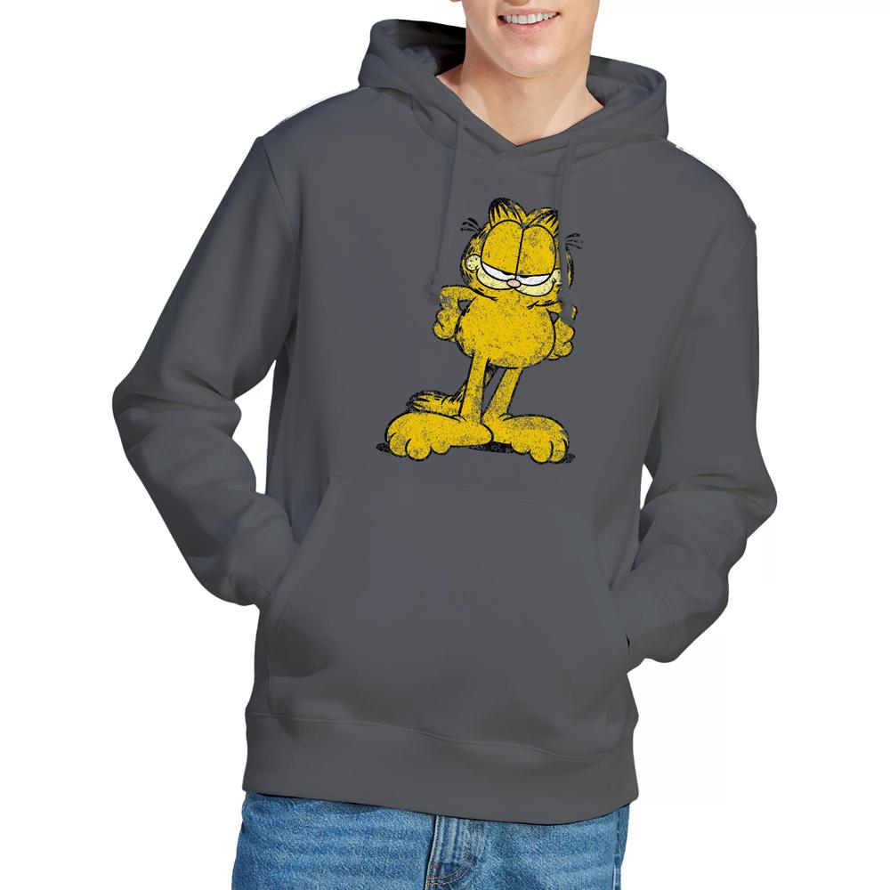 Charcoal - Lifestyle - Garfield Mens Big Ol´ Cat Hoodie