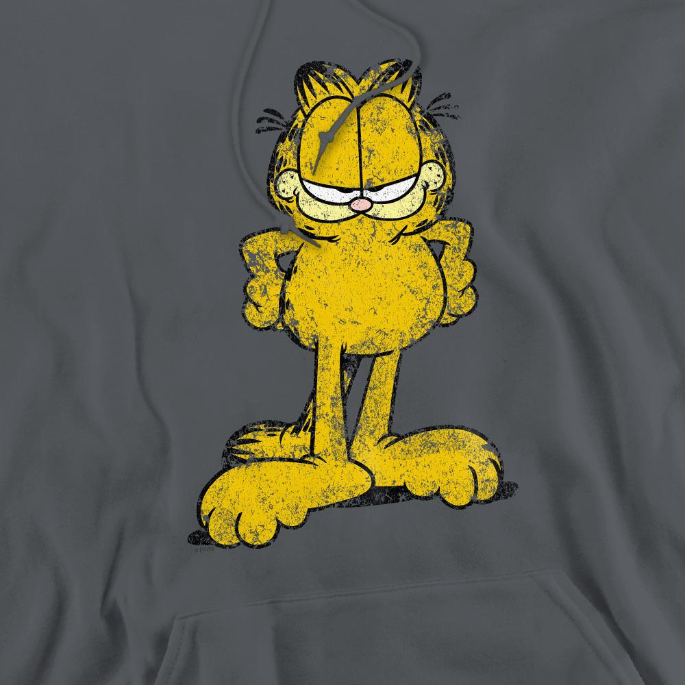 Charcoal - Pack Shot - Garfield Mens Big Ol´ Cat Hoodie