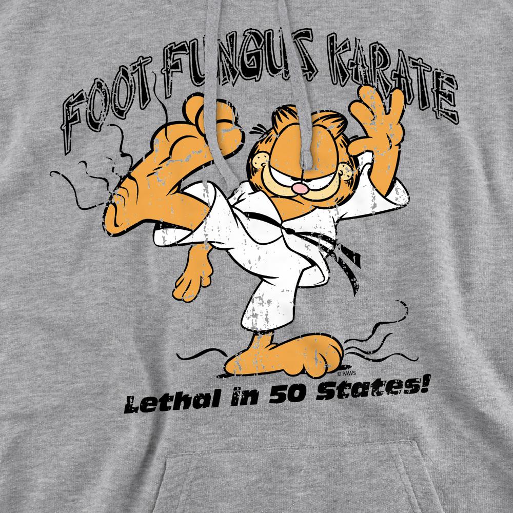 Sport Heather - Pack Shot - Garfield Mens Foot Fungus Karate Hoodie
