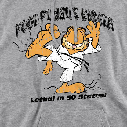 Sport Heather - Pack Shot - Garfield Mens Foot Fungus Karate Hoodie