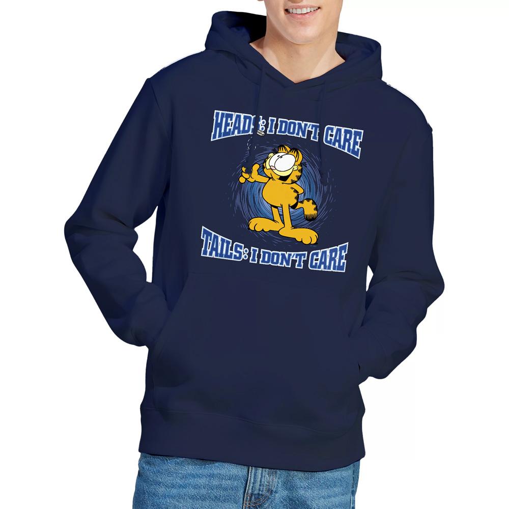 Navy - Lifestyle - Garfield Mens Heads Or Tails Hoodie