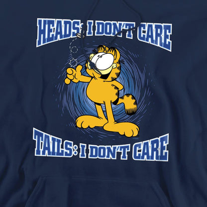 Navy - Pack Shot - Garfield Mens Heads Or Tails Hoodie