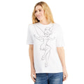 Vintage White - Back - Tinkerbell Womens-Ladies Cotton T-Shirt