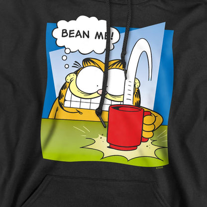 Black - Pack Shot - Garfield Mens Bean Me Hoodie