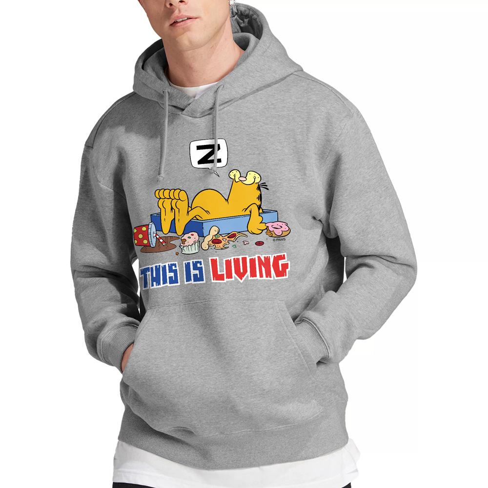 Sport Heather - Lifestyle - Garfield Mens This Is Living Hoodie