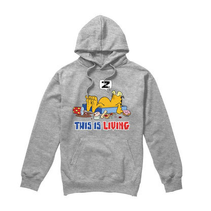 Sport Heather - Front - Garfield Mens This Is Living Hoodie